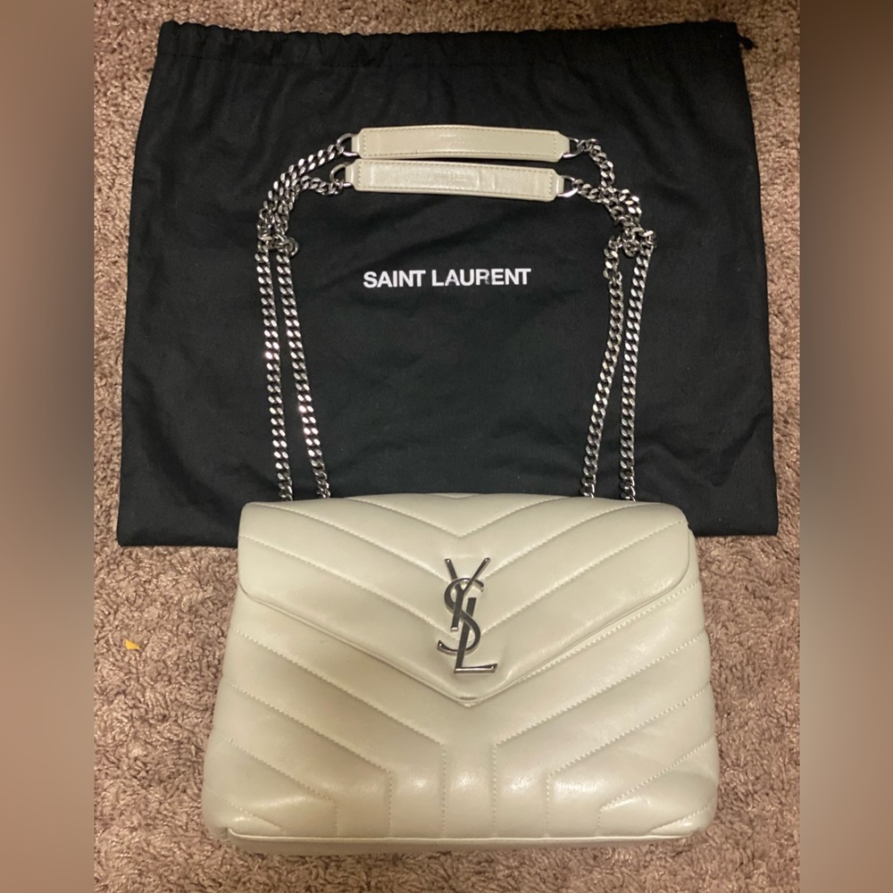 LOULOU SMALL CHAIN BAG IN QUILTED "Y" LEATHER